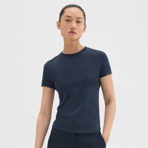NWT Theory Navy Slim Tee
